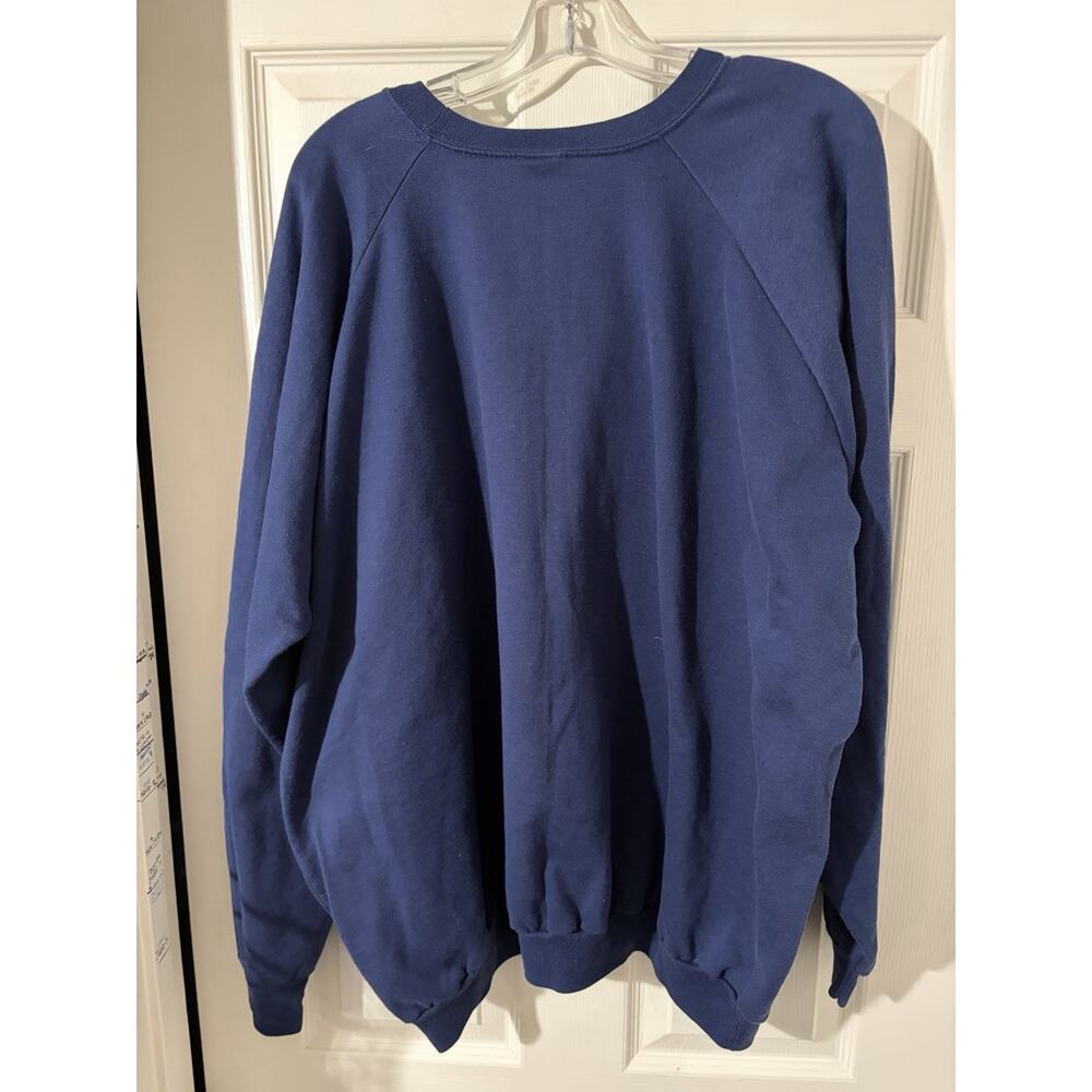Vintage Chicago Bears Spellout Crewneck Sweatshirt Sz 4XL NFL Blue 80’s - Picture 4 of 7